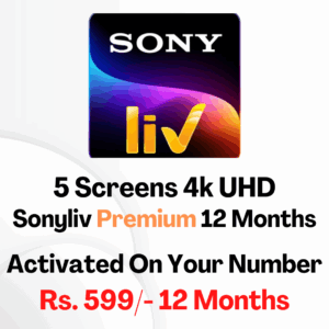 SonyLiv Premium 12 Months (Activated On Your Number)